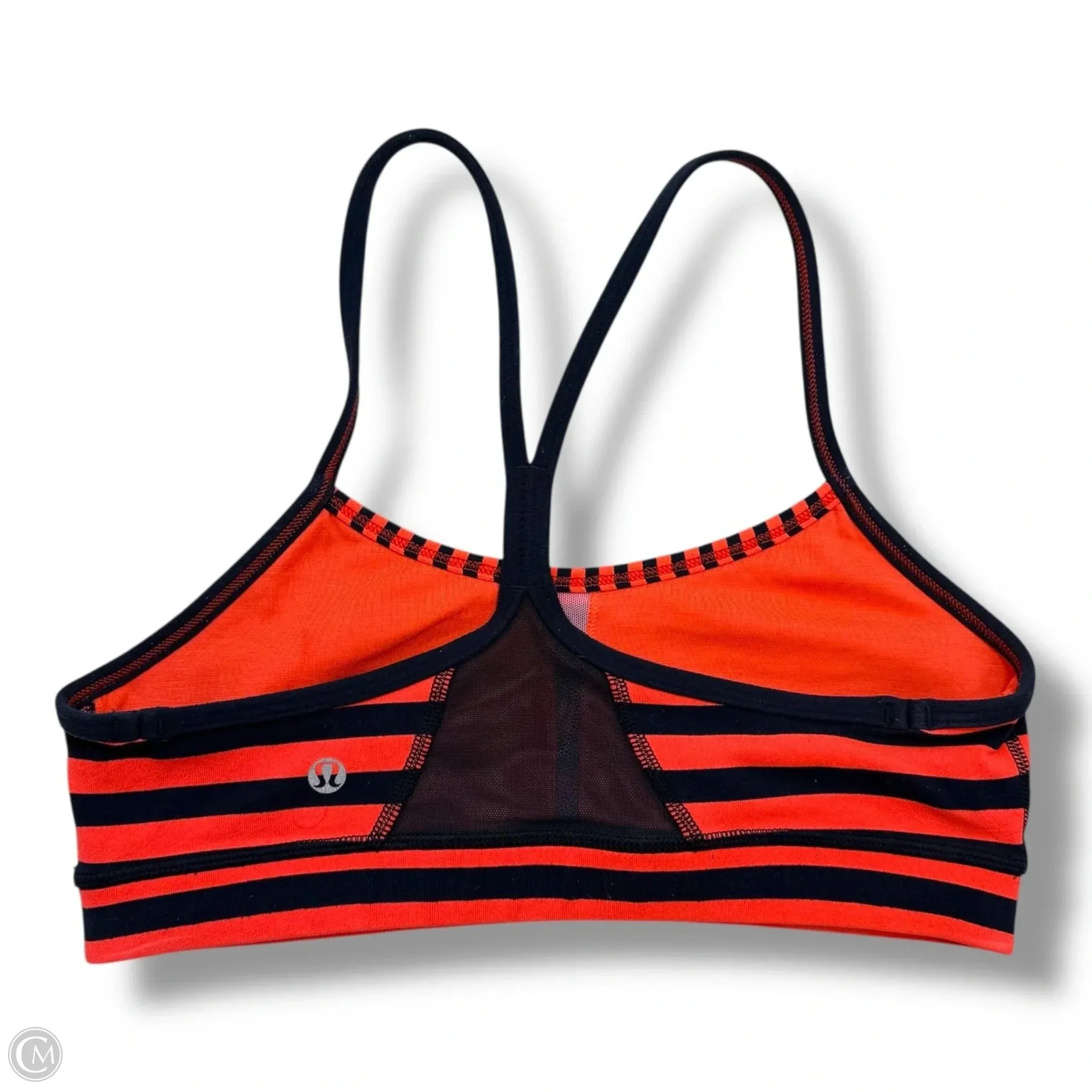 Athletic Bra By Lululemon In Striped Pattern, Size: S