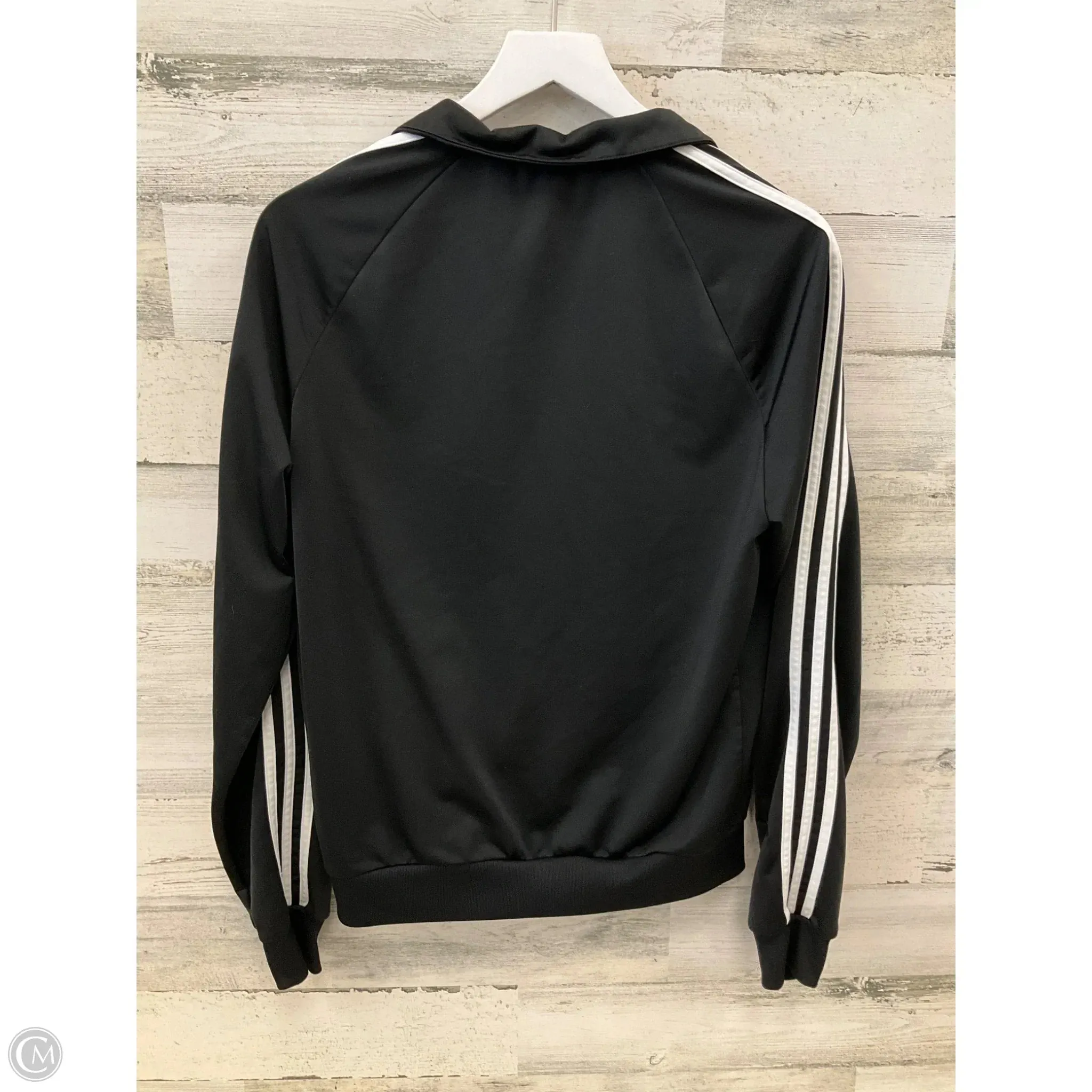 Athletic Jacket By Adidas In Black, Size: S