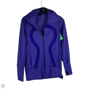 Athletic Jacket By Lululemon In Blue, Size: 6