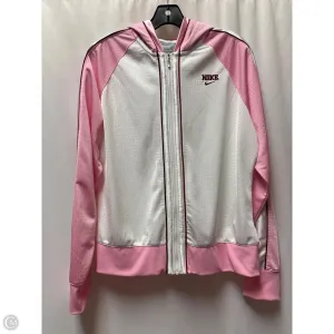 Athletic Jacket By Nike In Pink, Size: Xl