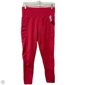 Athletic Leggings By Clothes Mentor In Pink, Size: L
