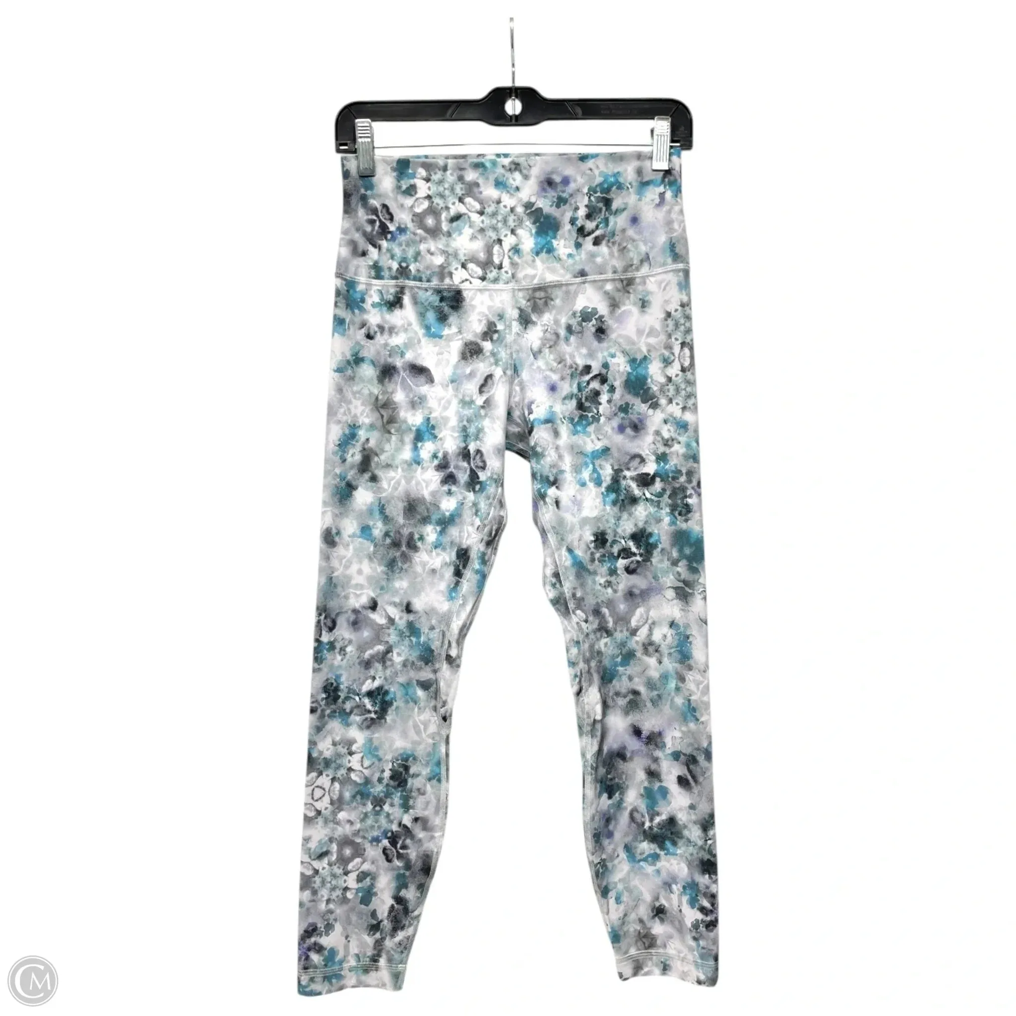 Athletic Leggings By Lululemon In Grey & Purple, Size: 8