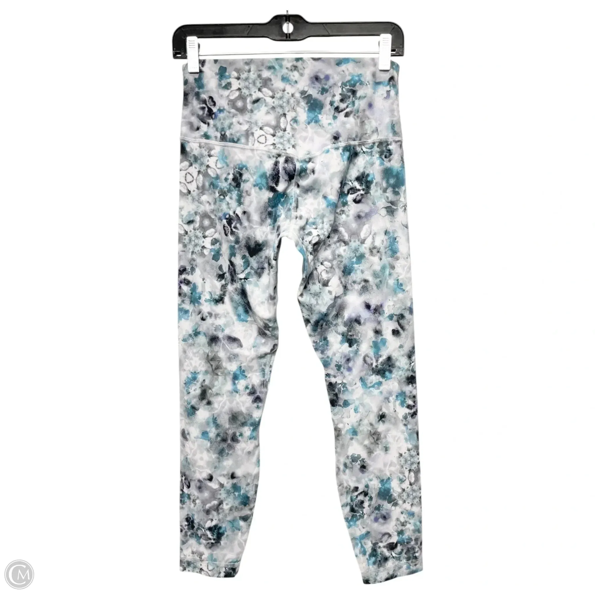 Athletic Leggings By Lululemon In Grey & Purple, Size: 8
