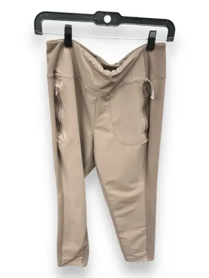Athletic Pants By 90 Degrees By Reflex In Taupe, Size: M