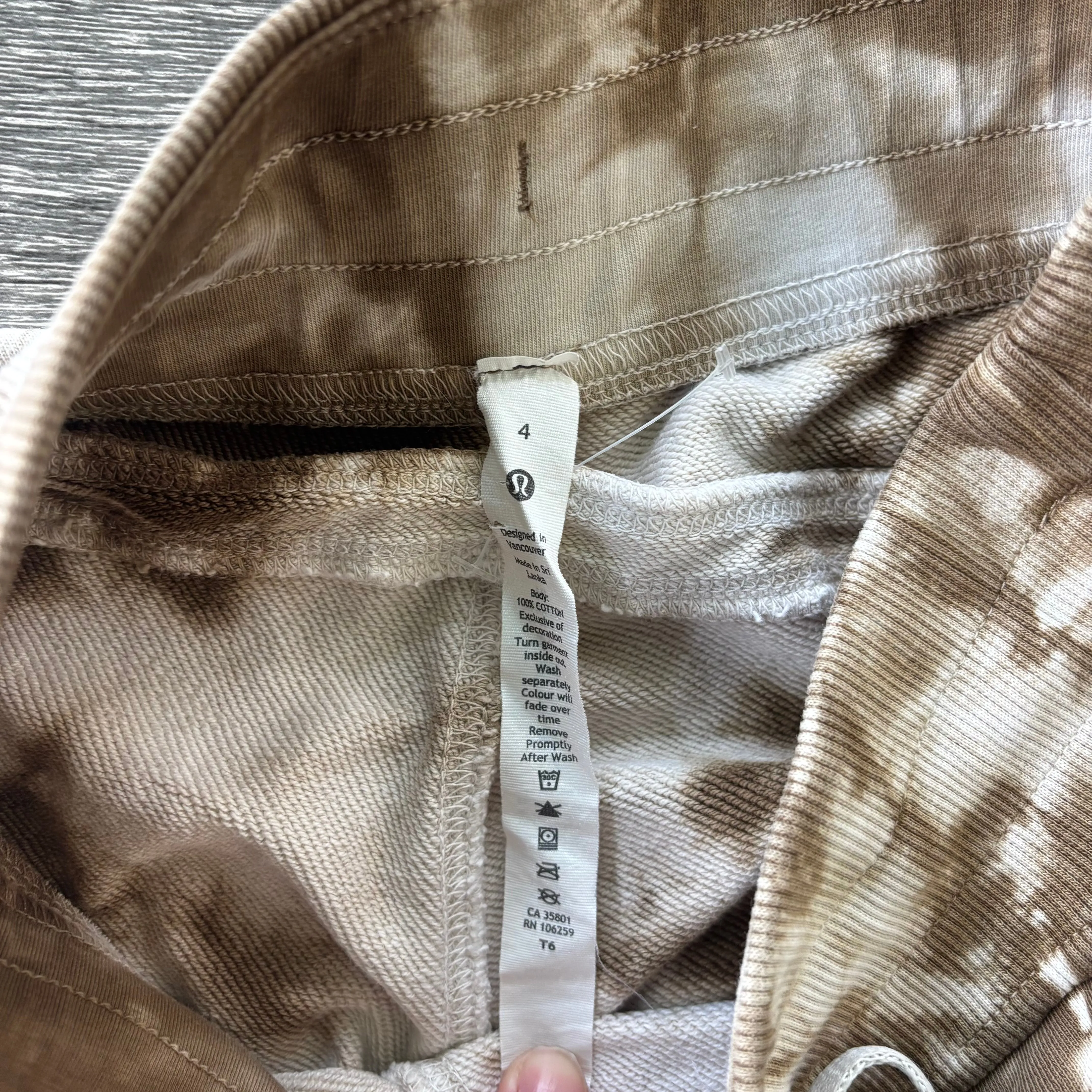 Athletic Pants By Lululemon In Tie Dye Print, Size: 4