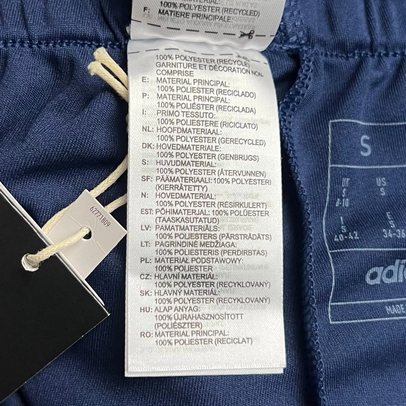 Athletic Shorts By Adidas In Blue, Size: S