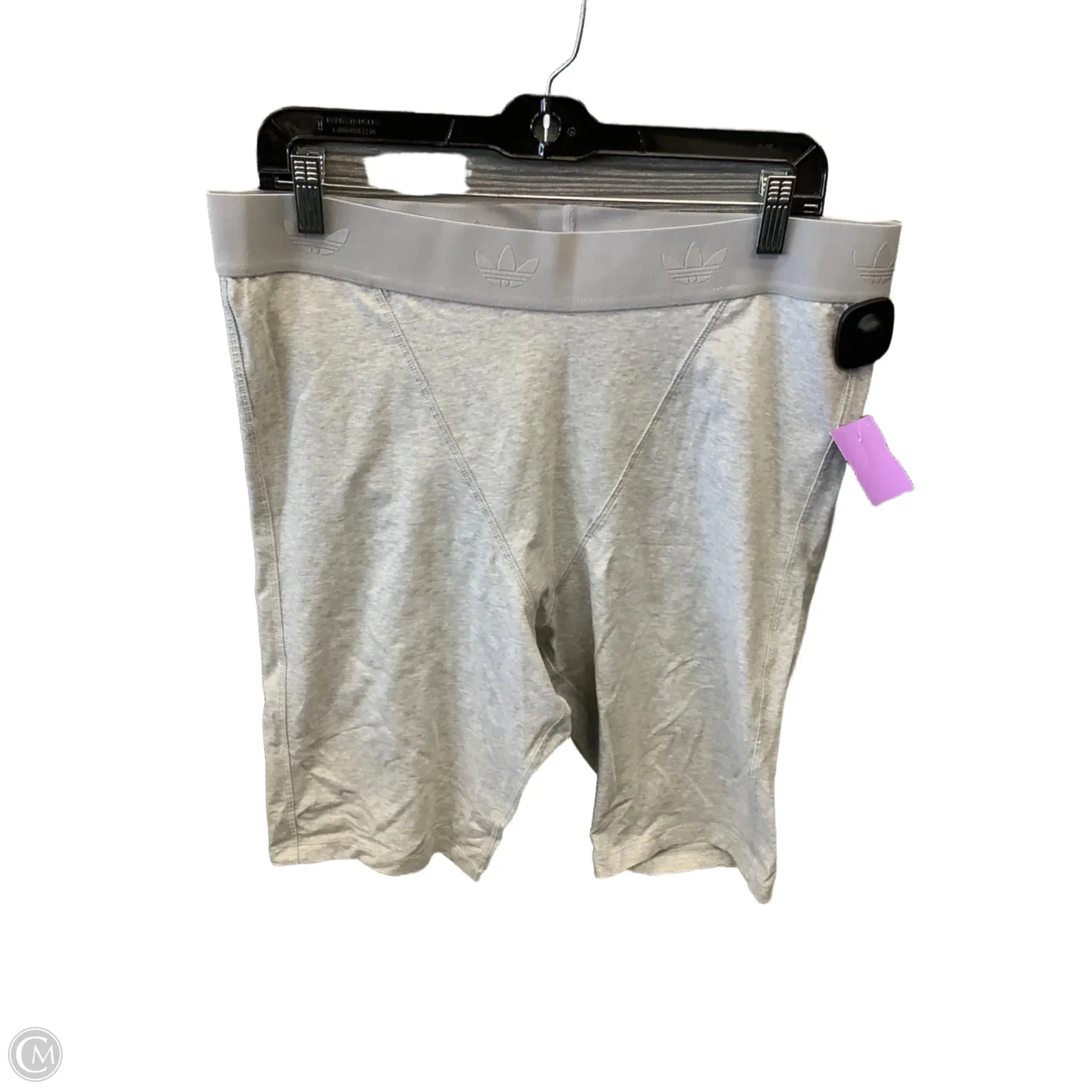 Athletic Shorts By Adidas In Grey, Size: Xl
