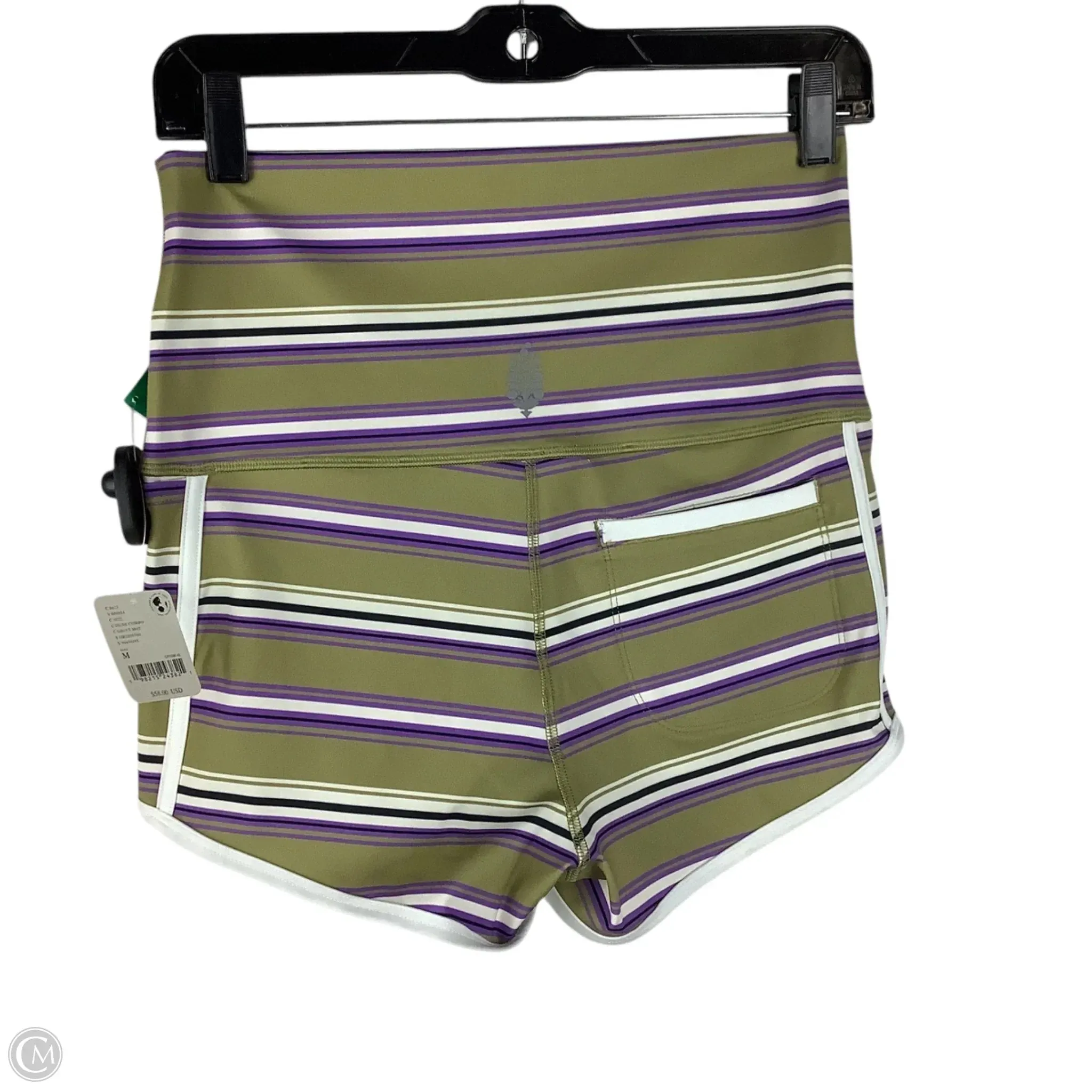 Athletic Shorts By Free People In Striped Pattern, Size: M