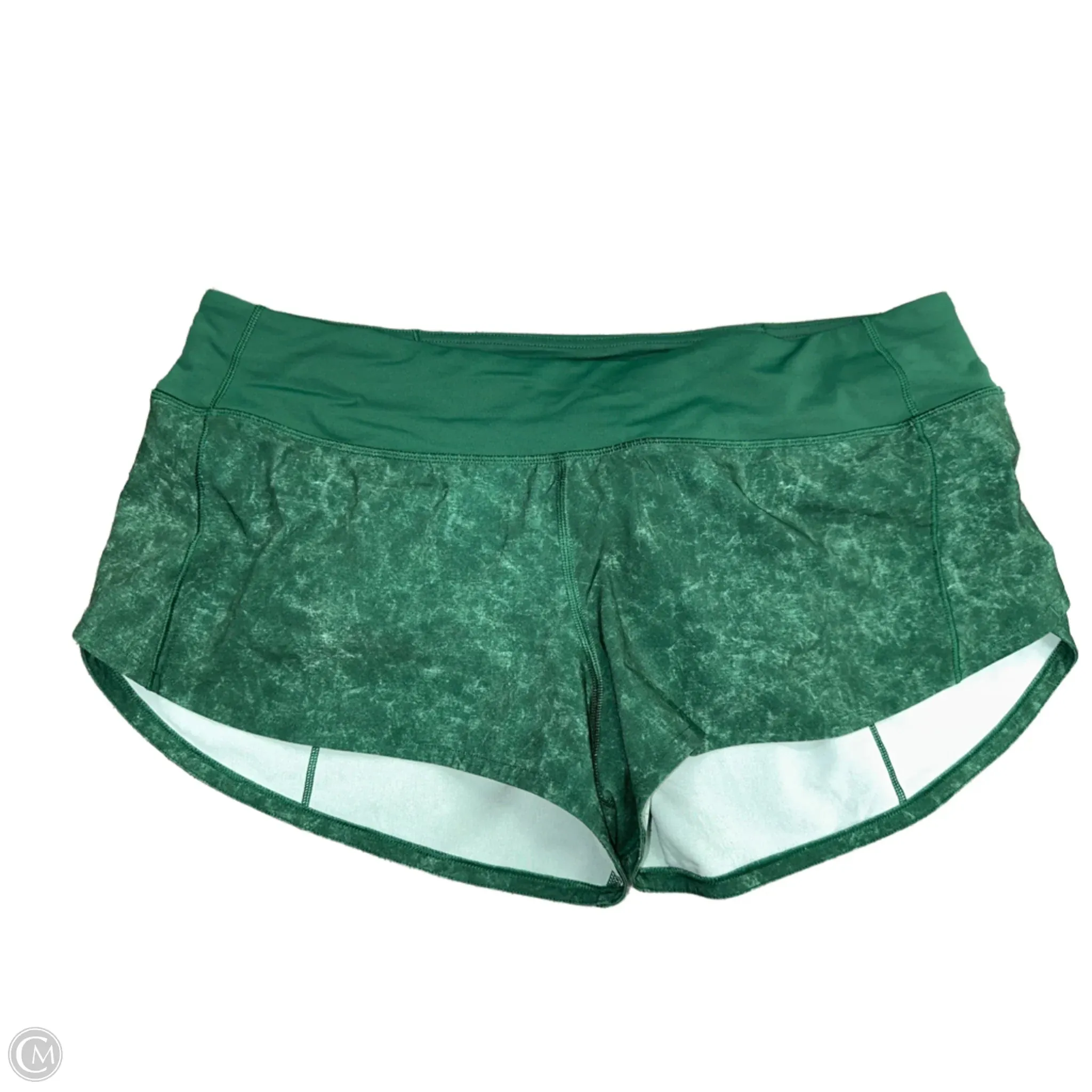 Athletic Shorts By Lululemon In Green, Size: 8