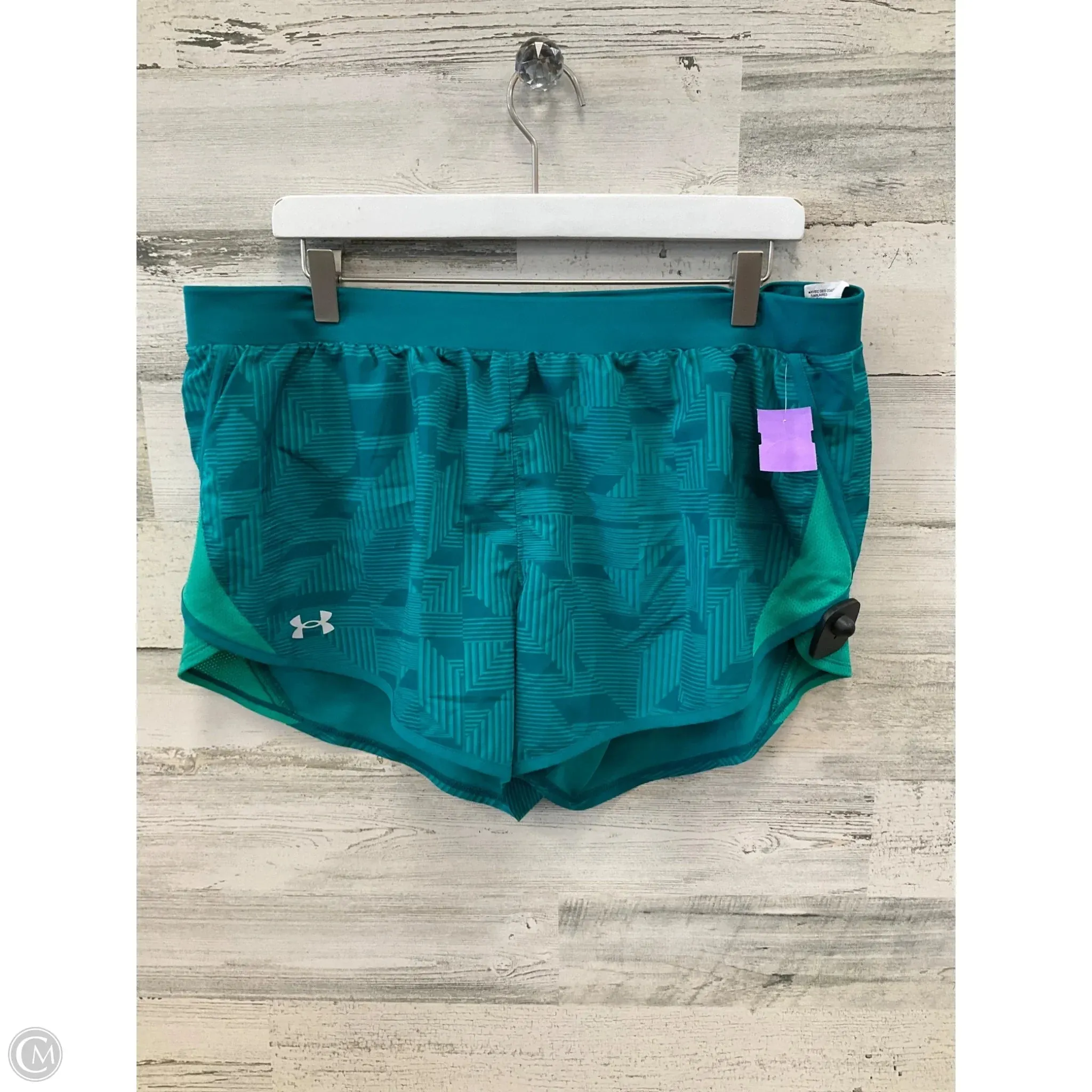 Athletic Shorts By Under Armour In Green, Size: Xl