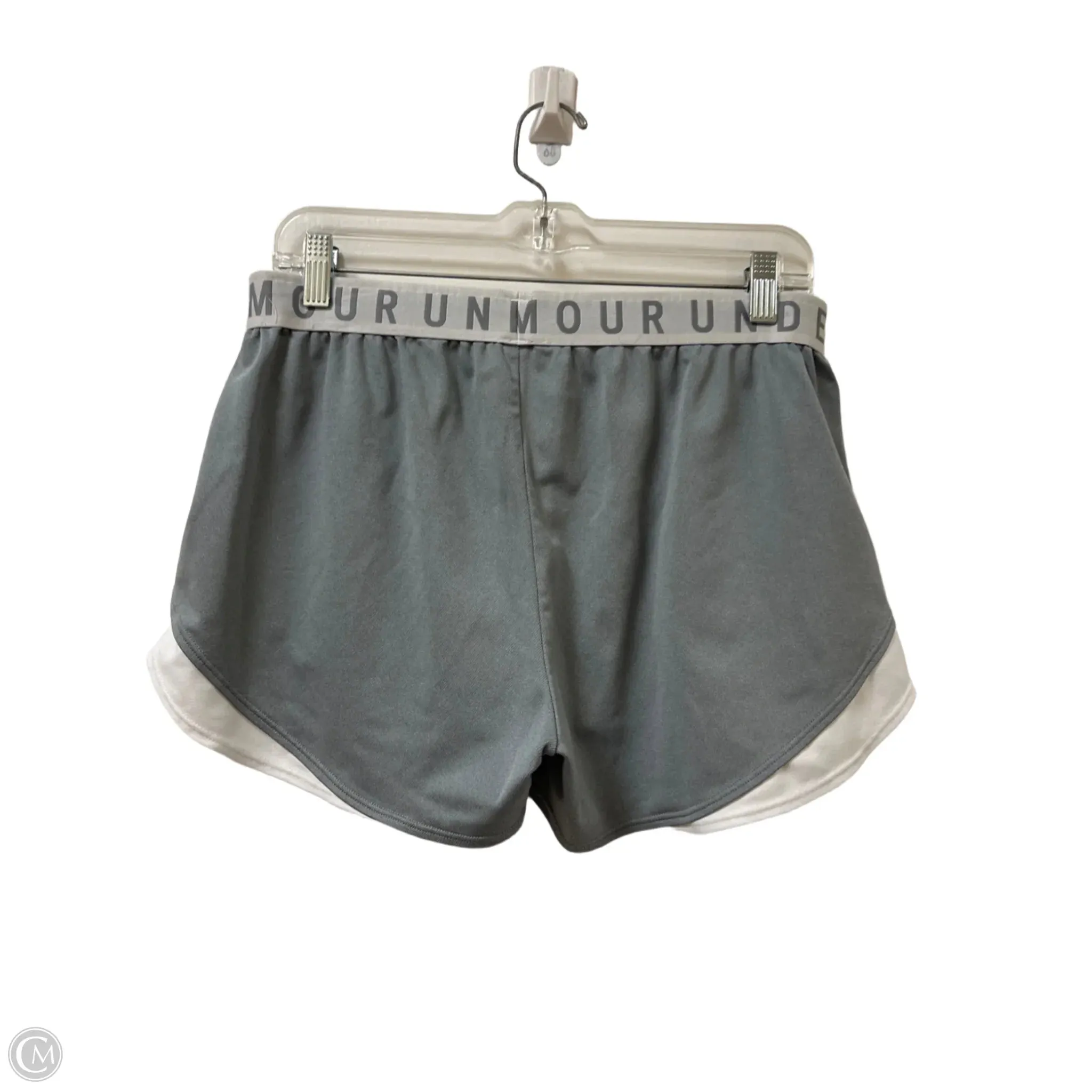 Athletic Shorts By Under Armour In Grey, Size: L