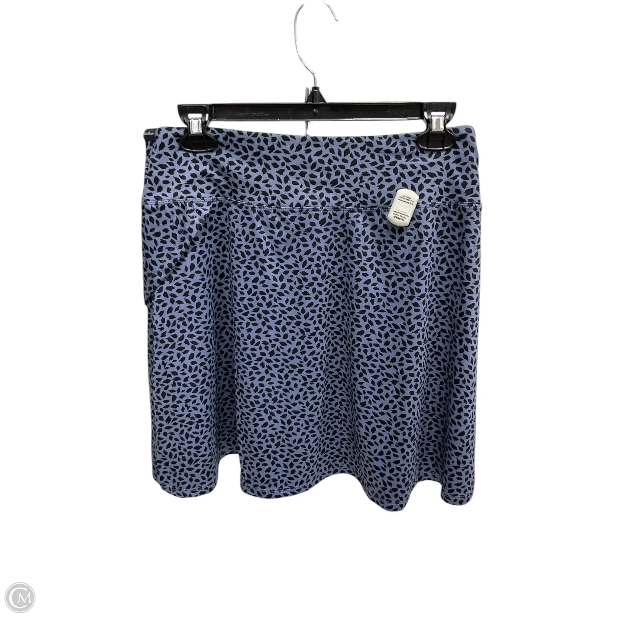 Athletic Skirt By Eddie Bauer In Black & Blue, Size: M