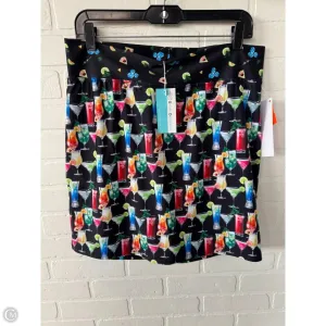 Athletic Skort By Clothes Mentor In Black & Green, Size: 18
