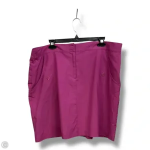 Athletic Skort By Clothes Mentor In Purple, Size: 2x