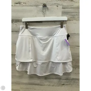 Athletic Skort By Clothes Mentor In White, Size: M