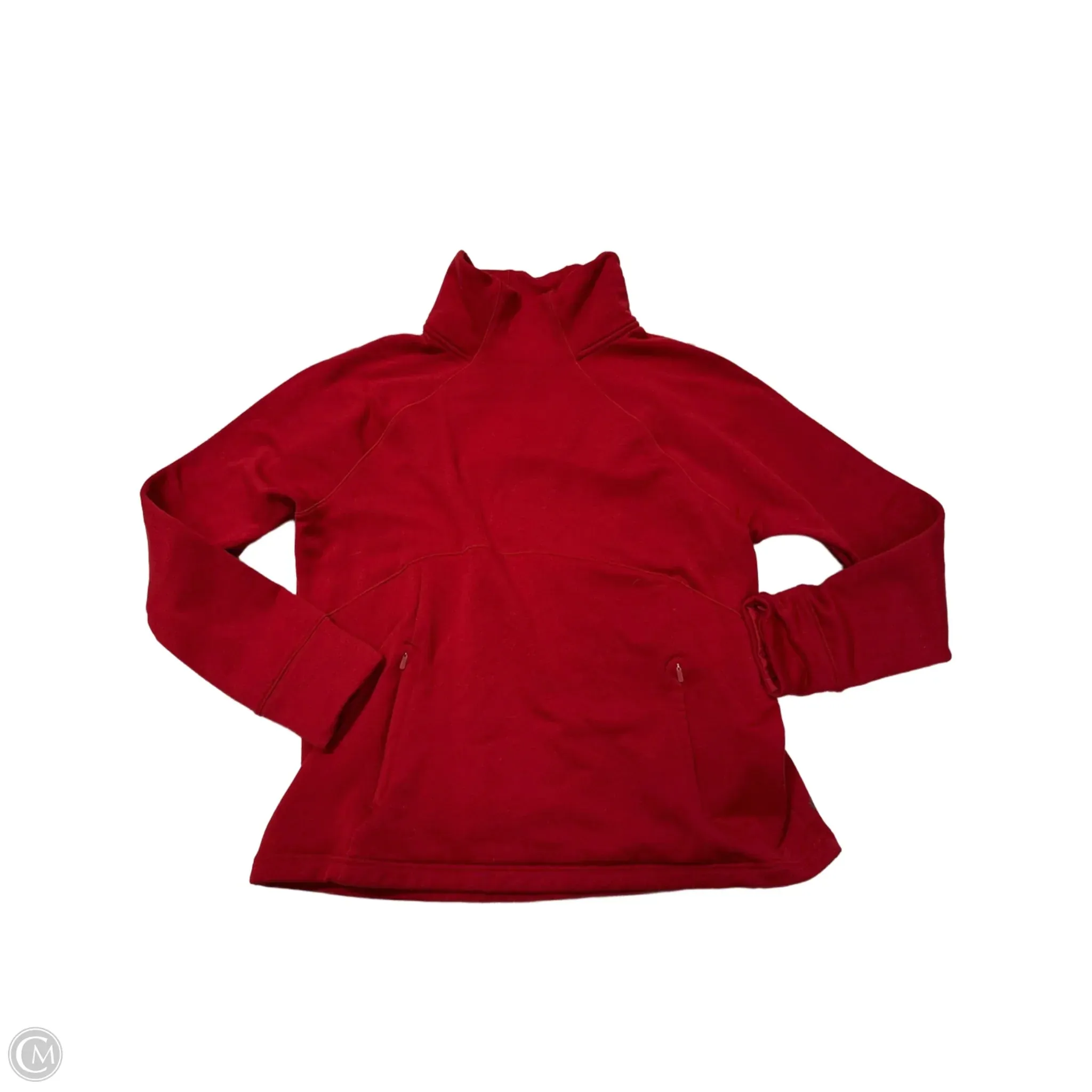 Athletic Sweatshirt Collar By Athleta In Red, Size: Xl