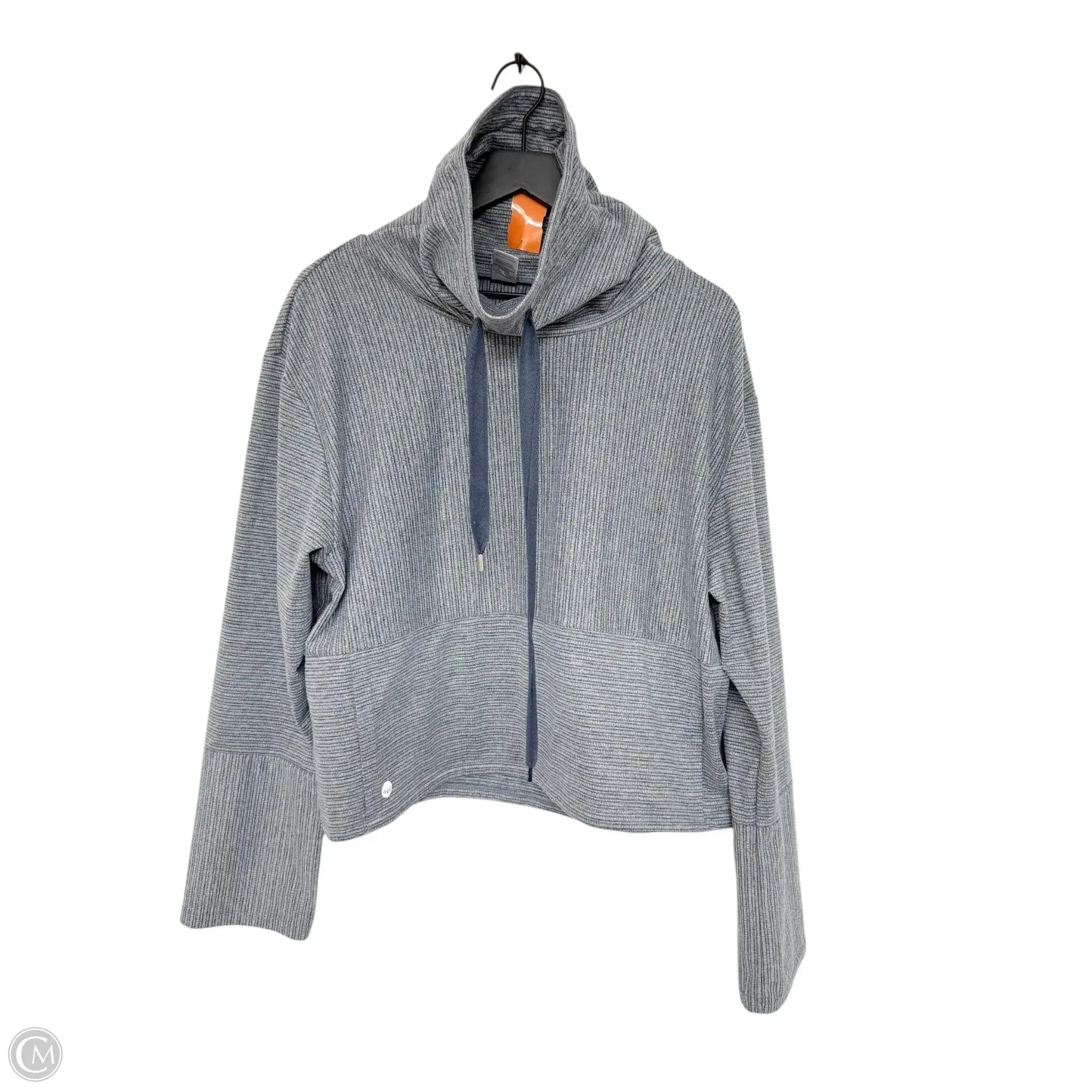 Athletic Sweatshirt Collar By Clothes Mentor In Grey, Size: M