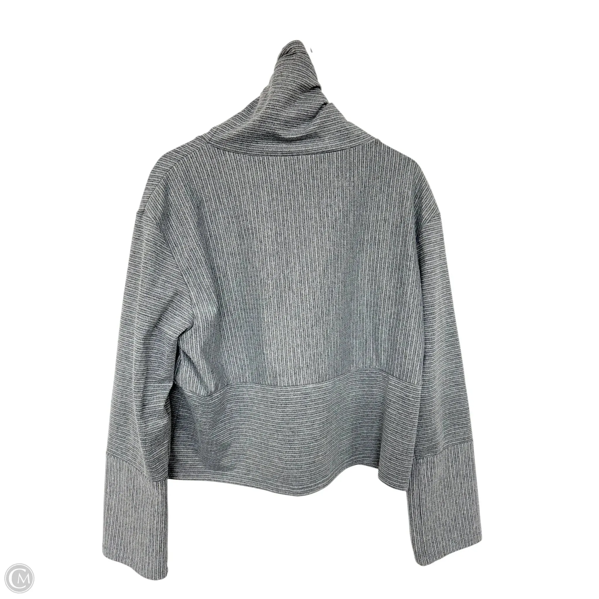 Athletic Sweatshirt Collar By Clothes Mentor In Grey, Size: M