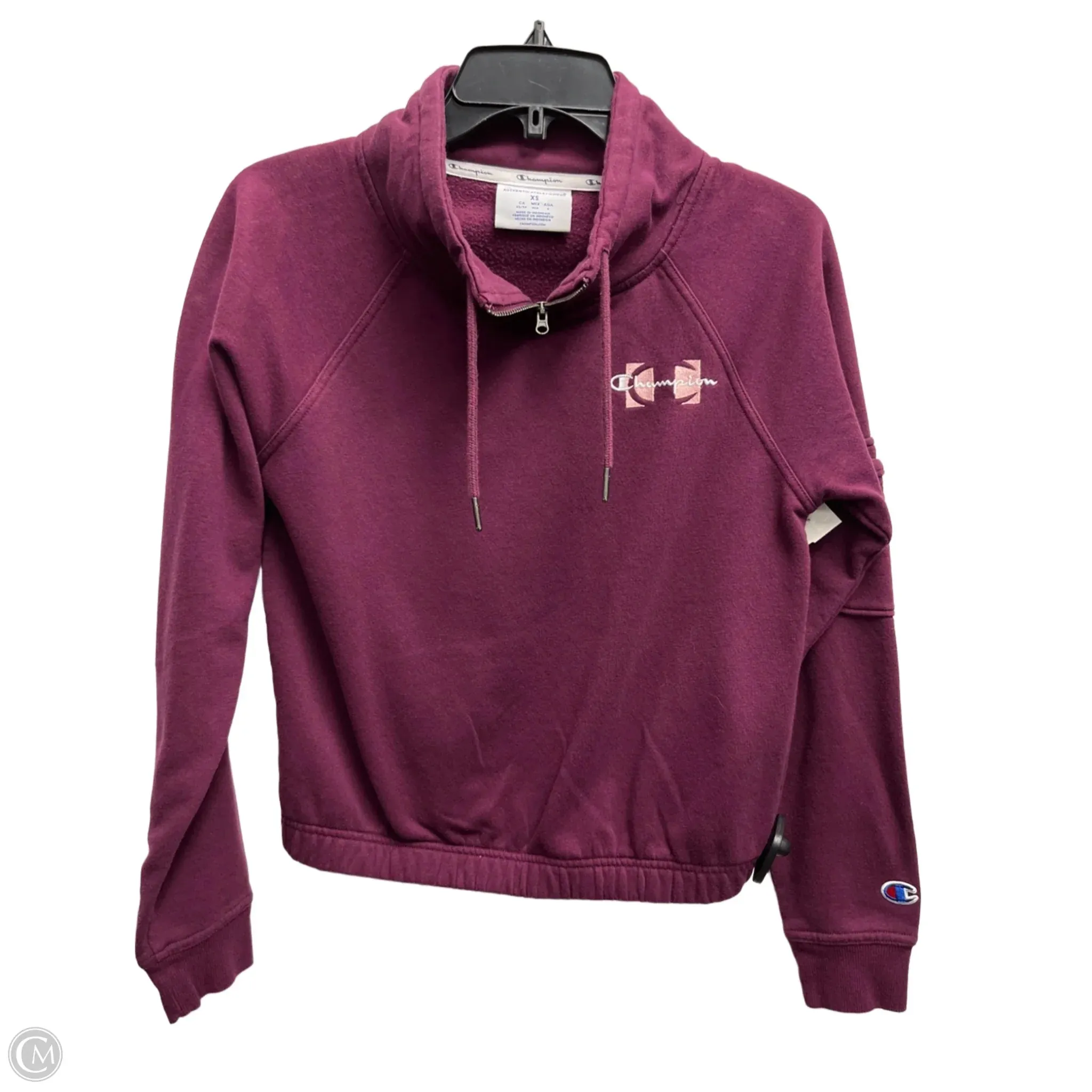 Athletic Sweatshirt Crewneck By Champion In Purple, Size: Xs