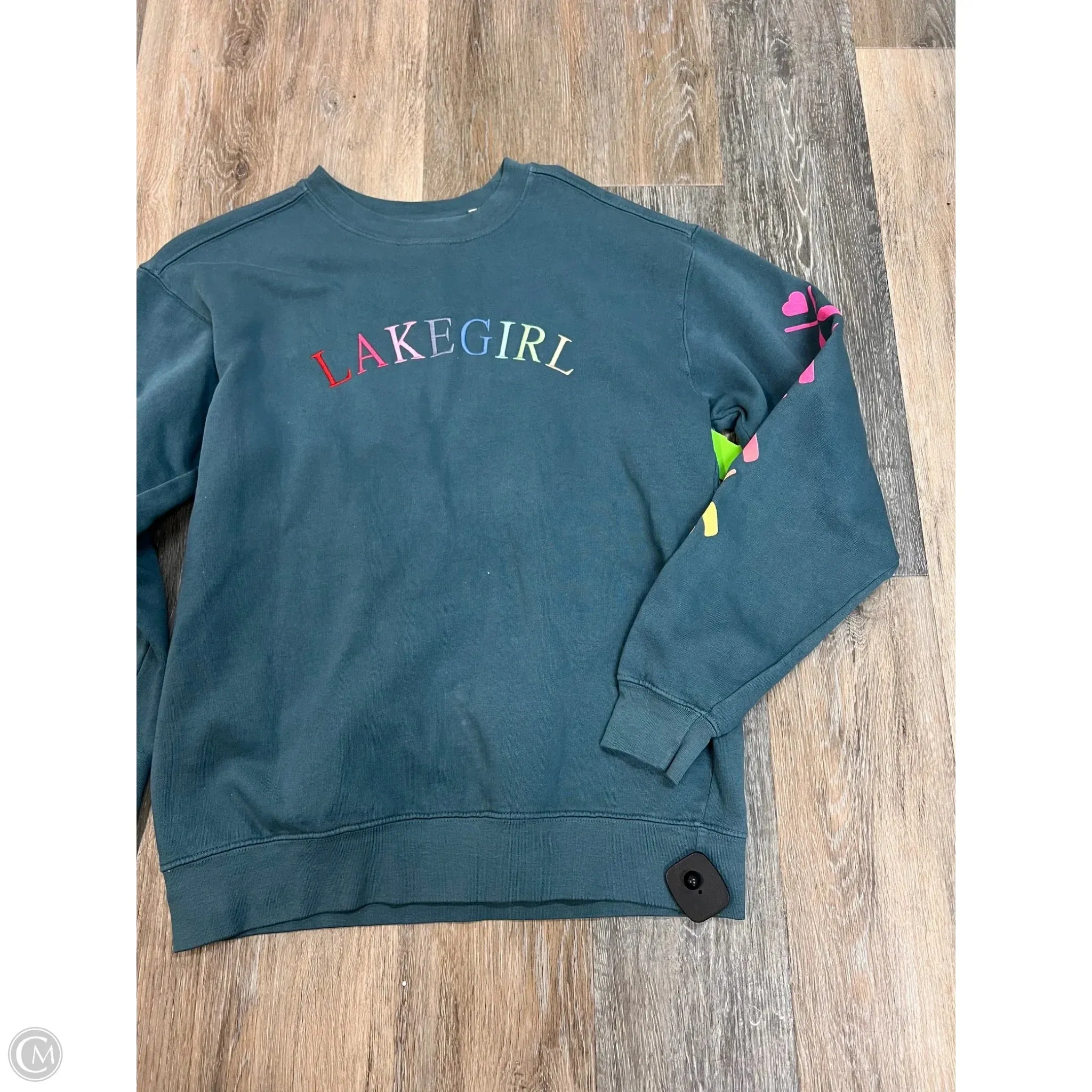 Athletic Sweatshirt Crewneck By Lakegirl In Blue, Size: S