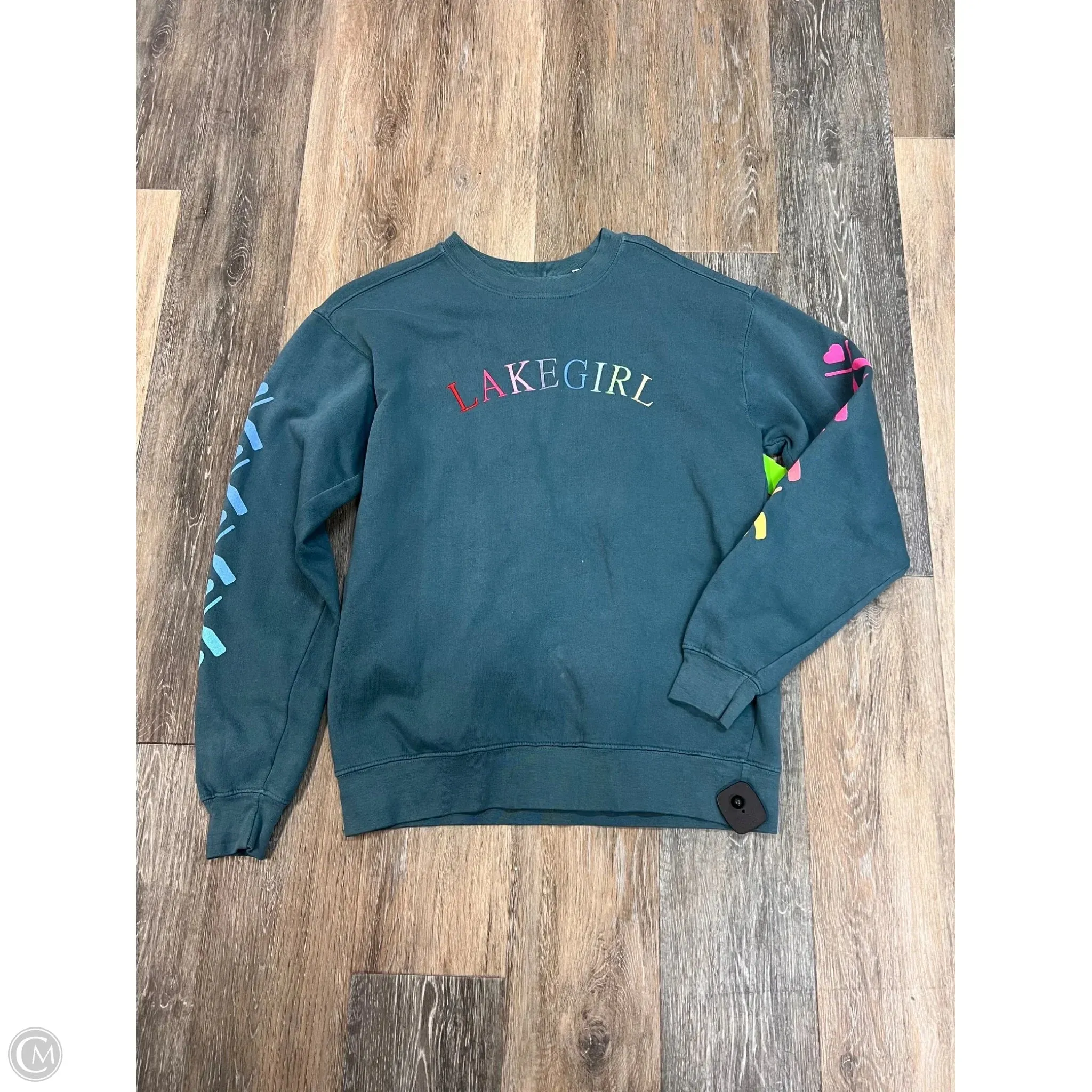 Athletic Sweatshirt Crewneck By Lakegirl In Blue, Size: S