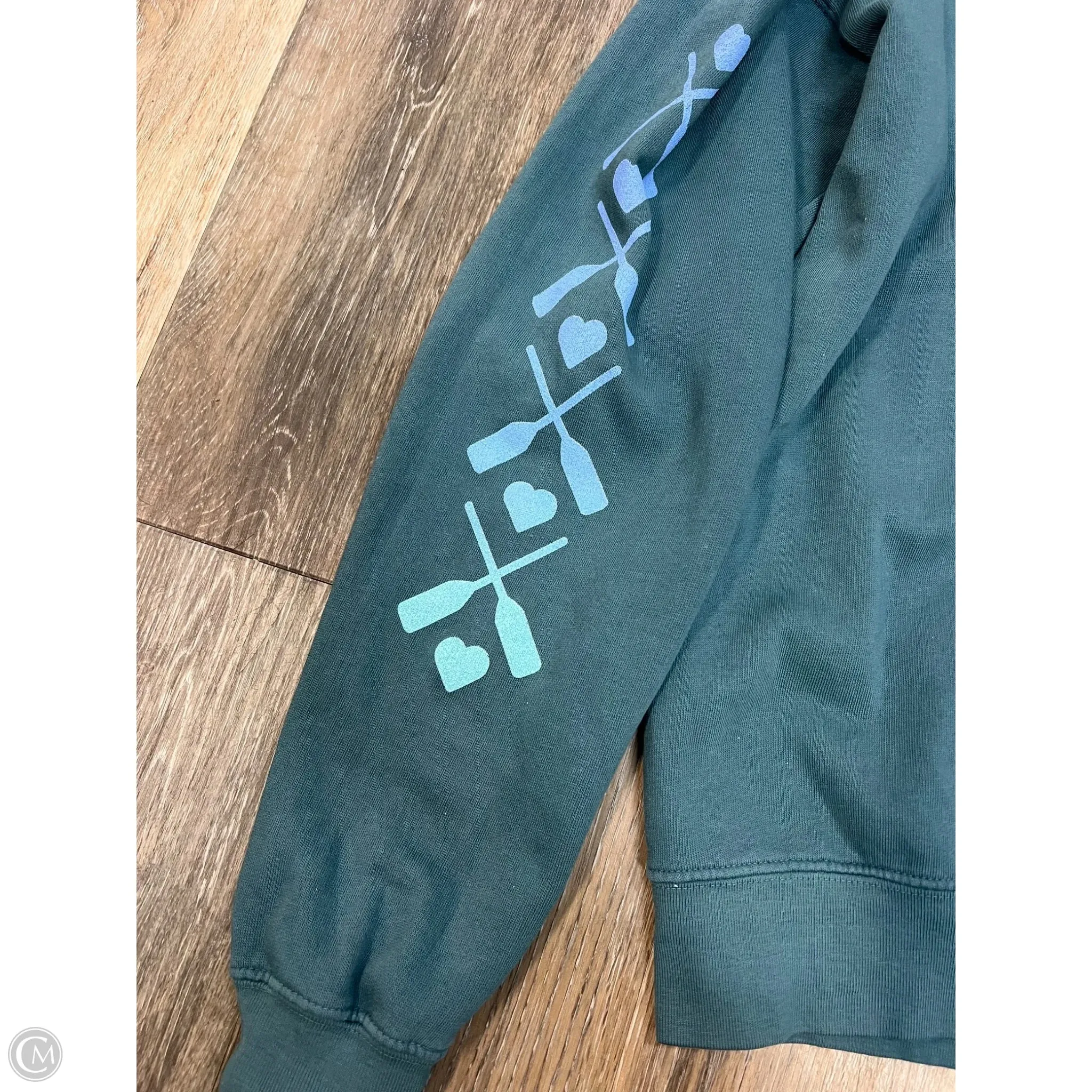 Athletic Sweatshirt Crewneck By Lakegirl In Blue, Size: S
