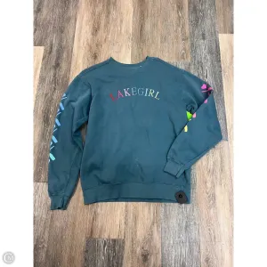 Athletic Sweatshirt Crewneck By Lakegirl In Blue, Size: S