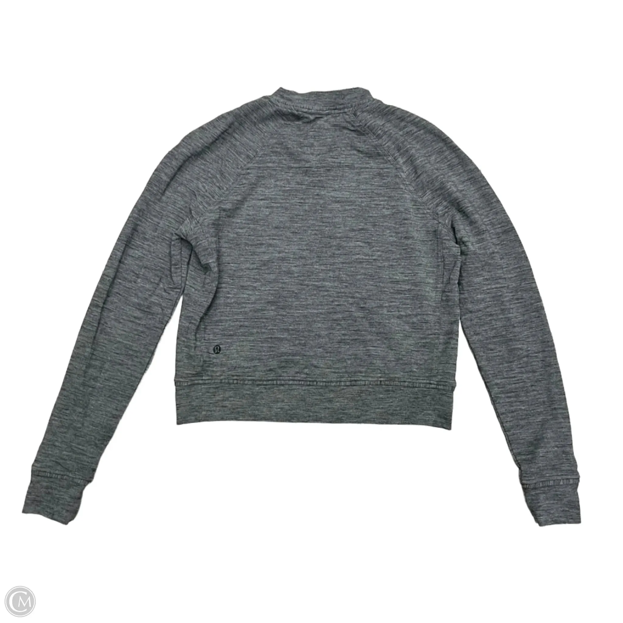 Athletic Sweatshirt Crewneck By Lululemon In Grey, Size: S
