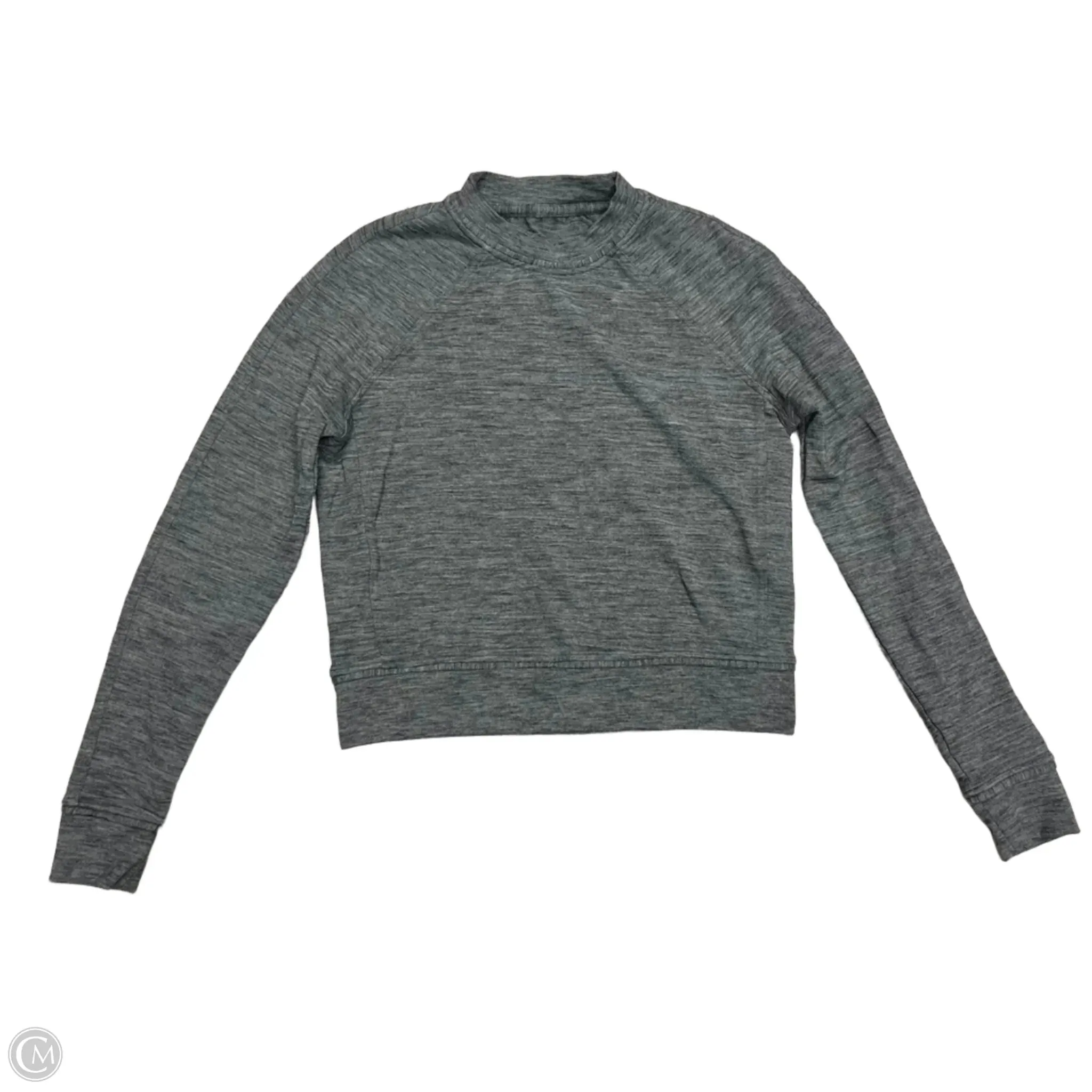 Athletic Sweatshirt Crewneck By Lululemon In Grey, Size: S