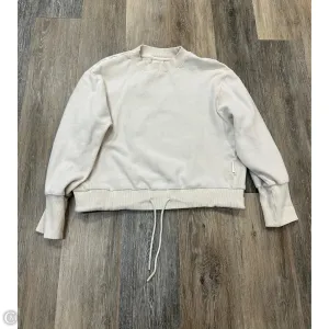 Athletic Sweatshirt Crewneck By Varley In Cream, Size: S