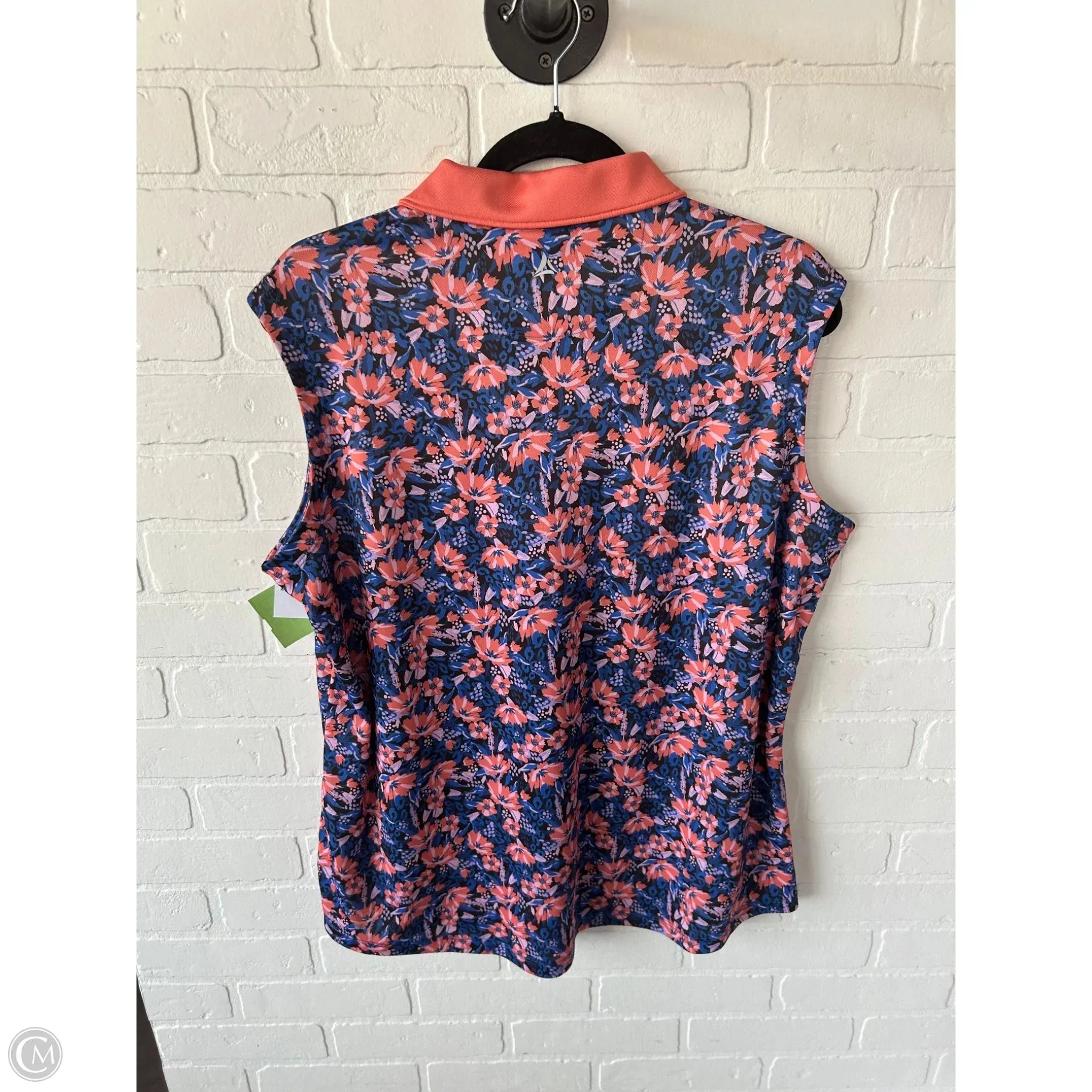 Athletic Tank Top By bermuda sands In Blue & Orange, Size: Xl