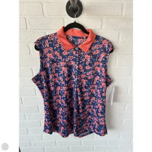 Athletic Tank Top By bermuda sands In Blue & Orange, Size: Xl