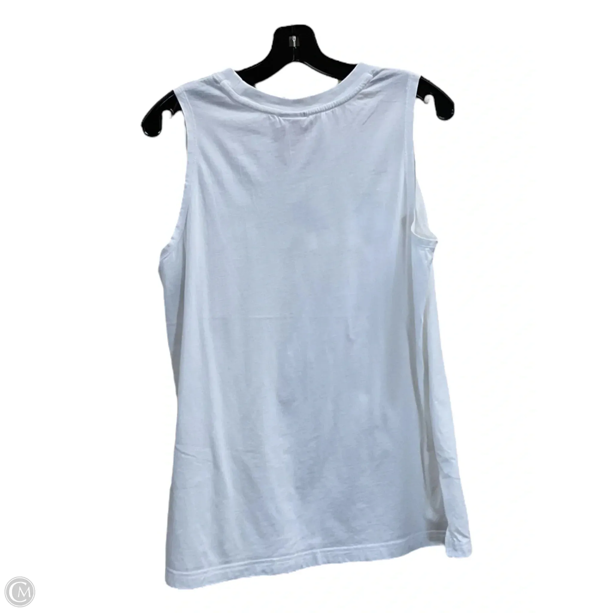 Athletic Tank Top By Nike In White, Size: M