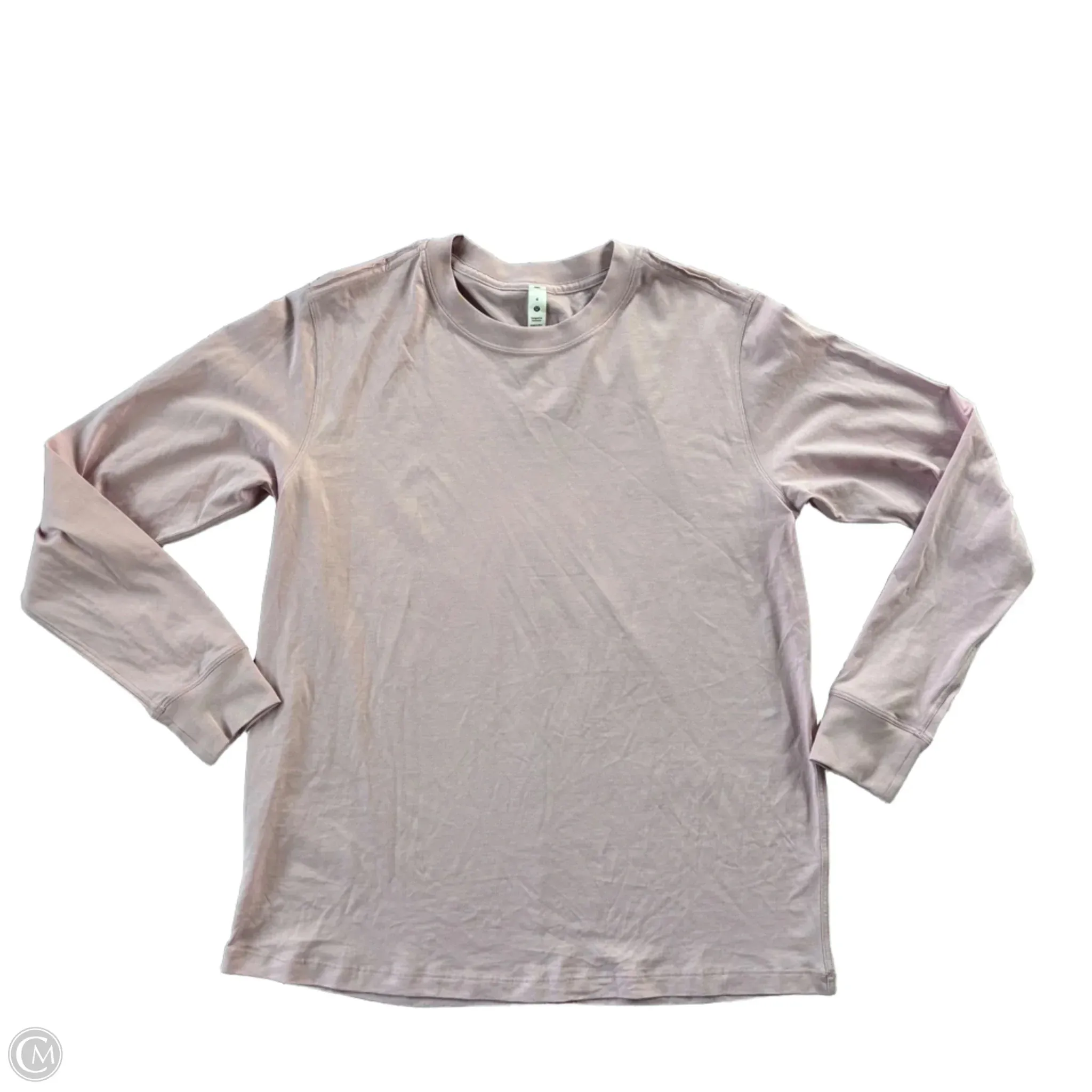 Athletic Top Long Sleeve Crewneck By Lululemon In Purple, Size: S