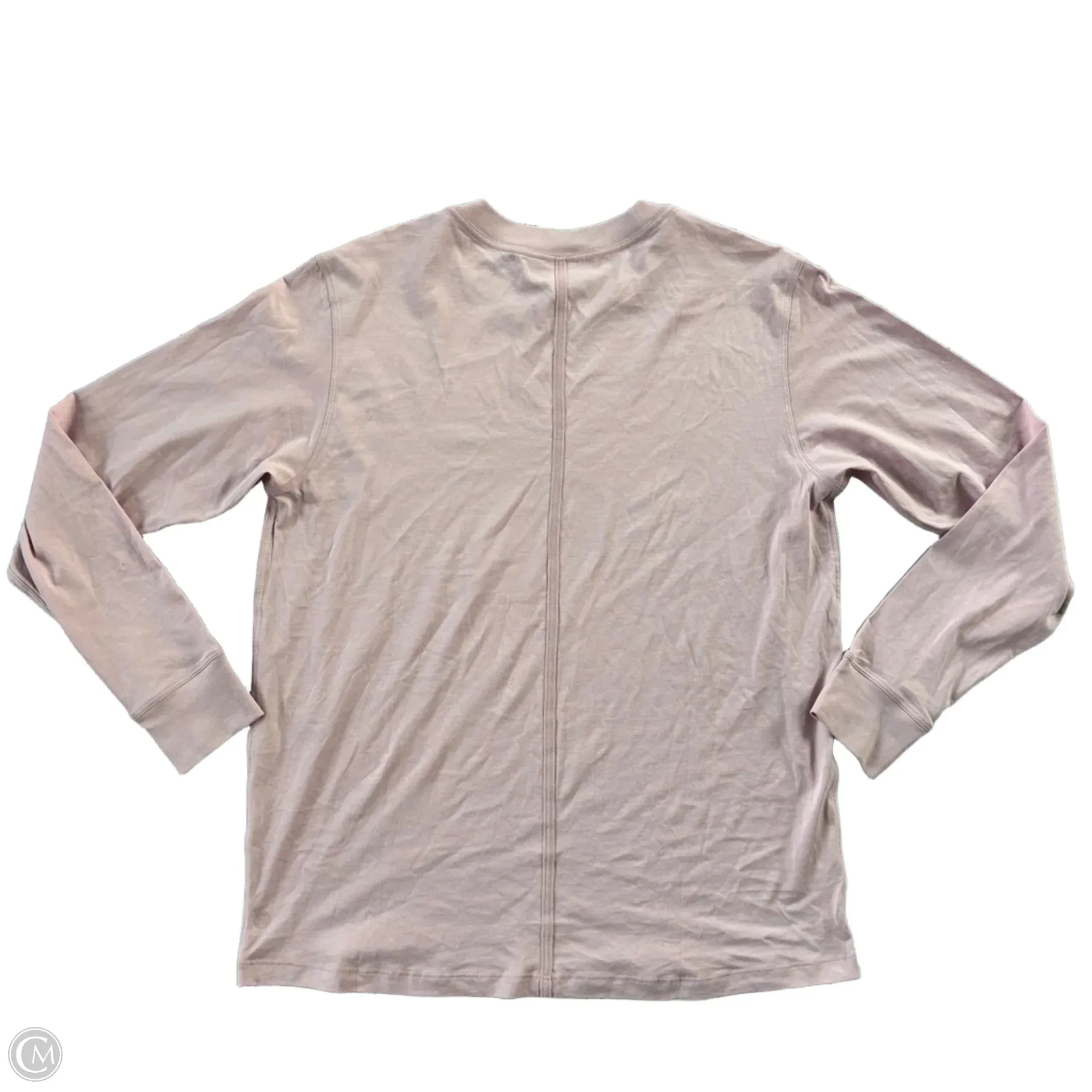 Athletic Top Long Sleeve Crewneck By Lululemon In Purple, Size: S