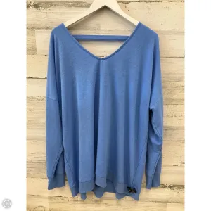 Athletic Top Long Sleeve Crewneck By Mta Pro In Blue, Size: 3x