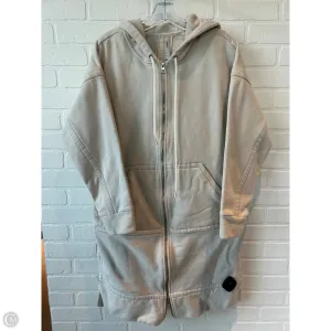 Athletic Top Long Sleeve Hoodie By Athleta In Cream, Size: M