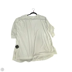 Athletic Top Short Sleeve By Athleta In White, Size: M