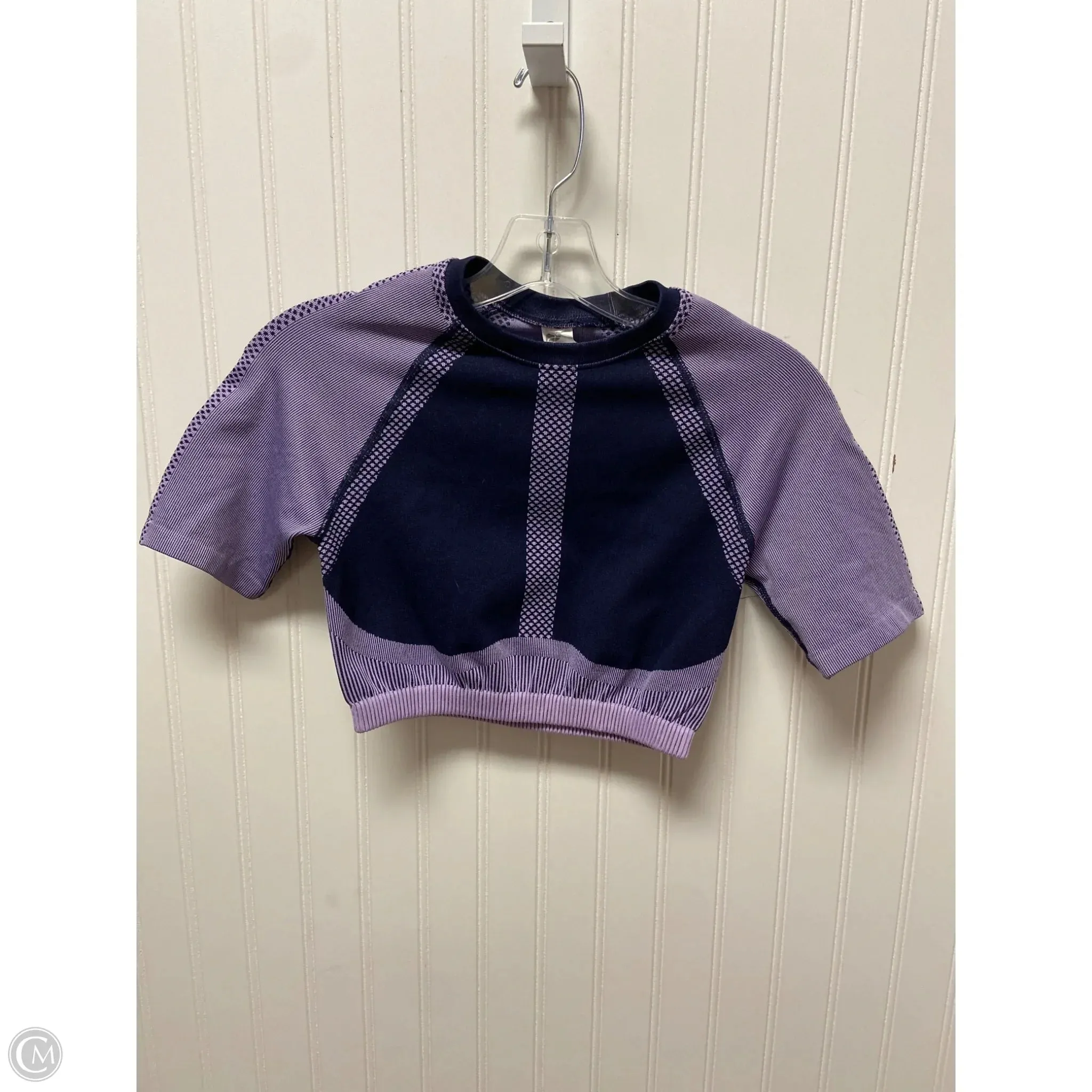 Athletic Top Short Sleeve By Fabletics In Purple, Size: S