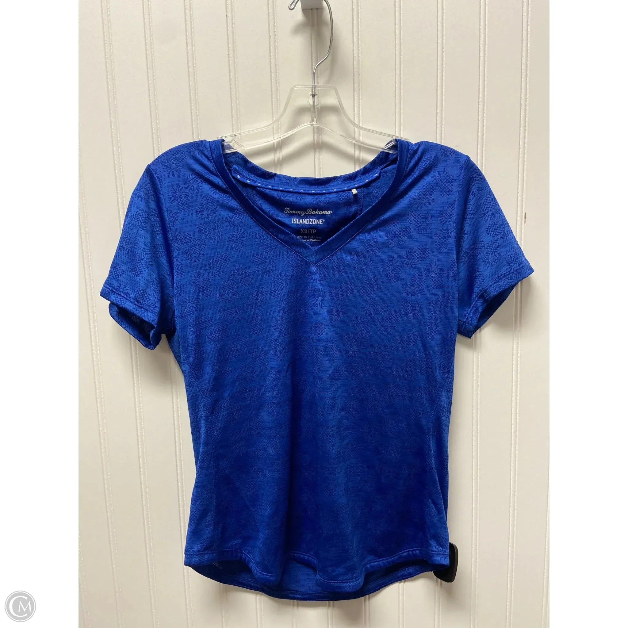 Athletic Top Short Sleeve By Tommy Bahama In Blue, Size: Xs