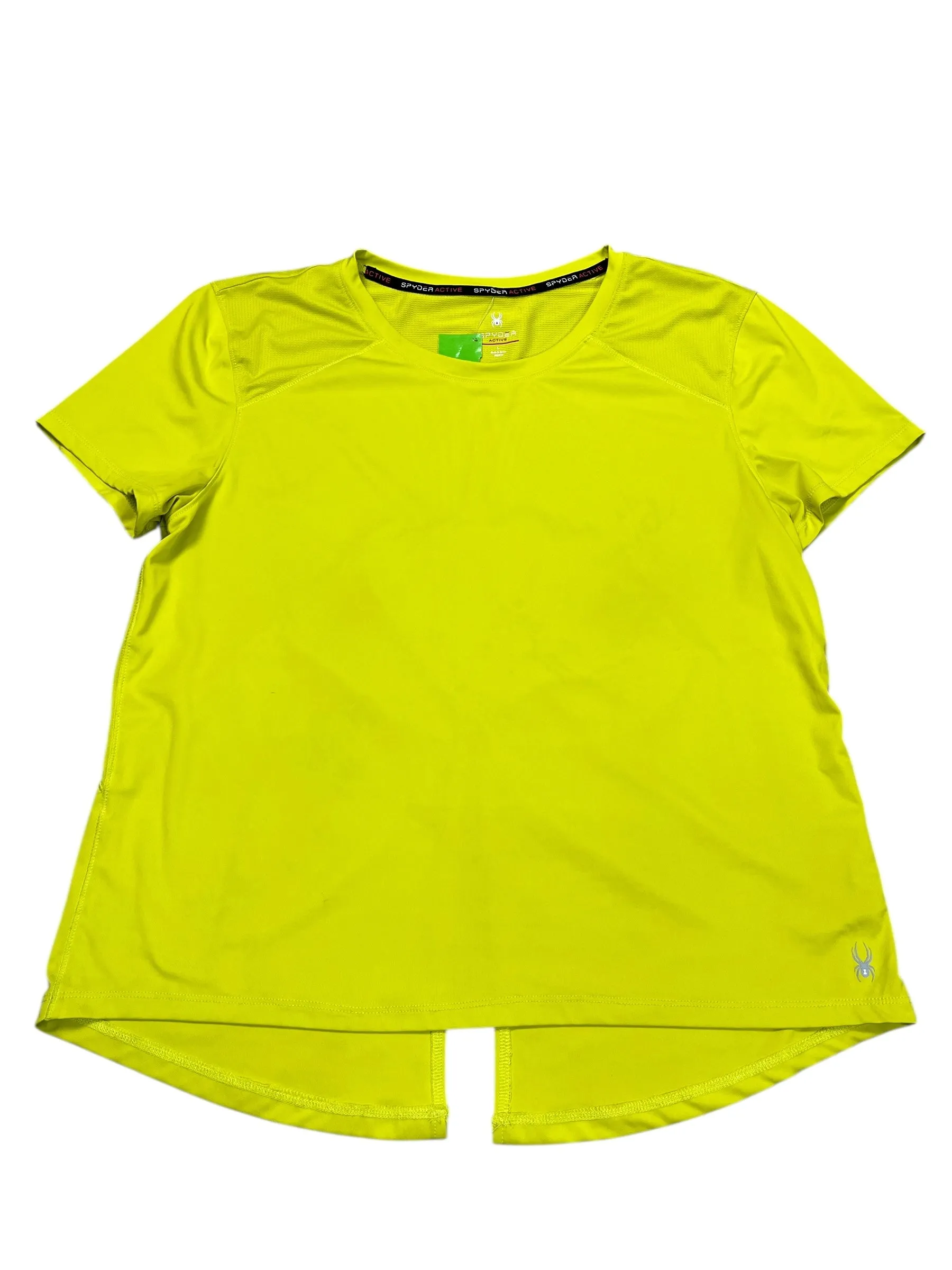 Athletic Top Ss By Spyder In Green, Size:L