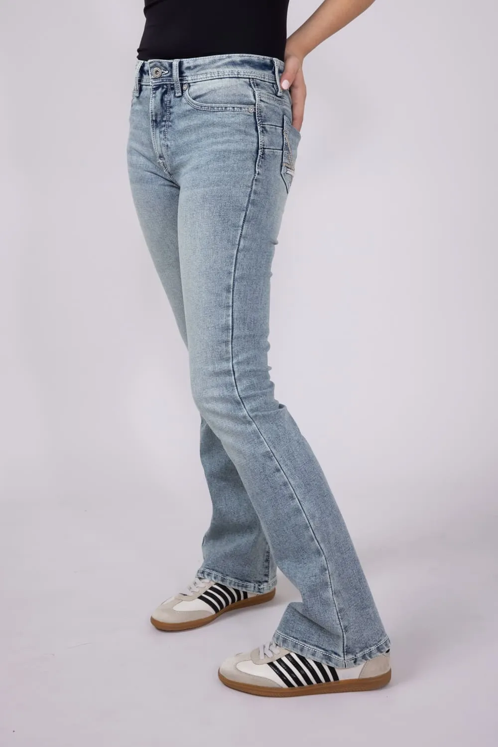 Axel Jeans Girls 7-16 Jolene Slim Bootcut Flare Jeans | AXGB0001