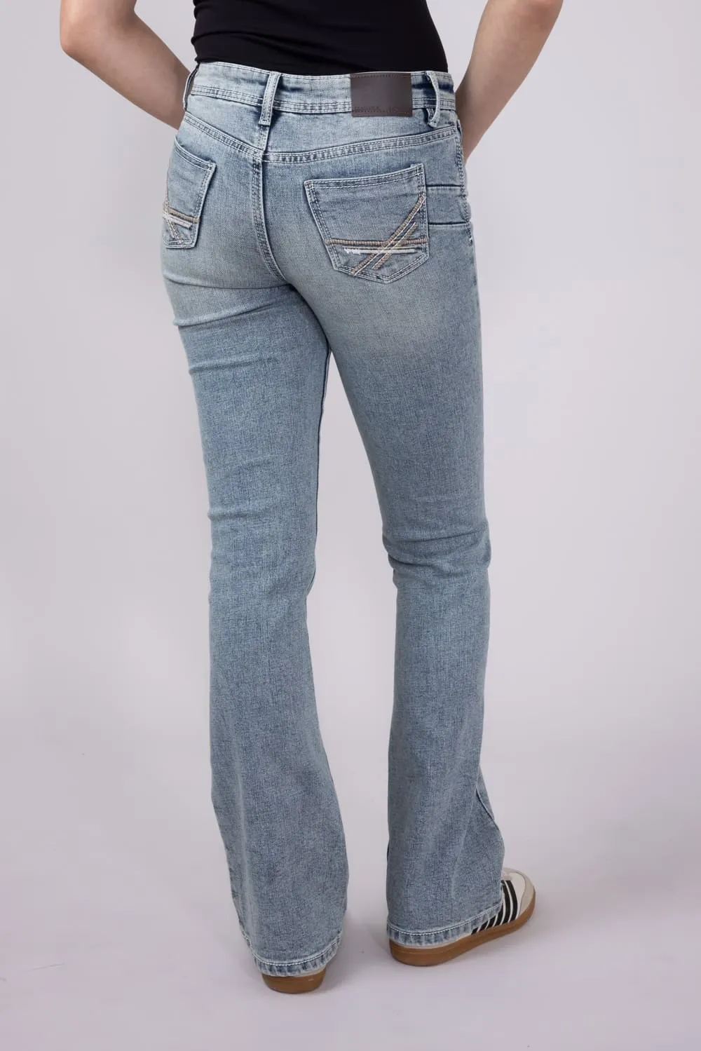 Axel Jeans Girls 7-16 Jolene Slim Bootcut Flare Jeans | AXGB0001