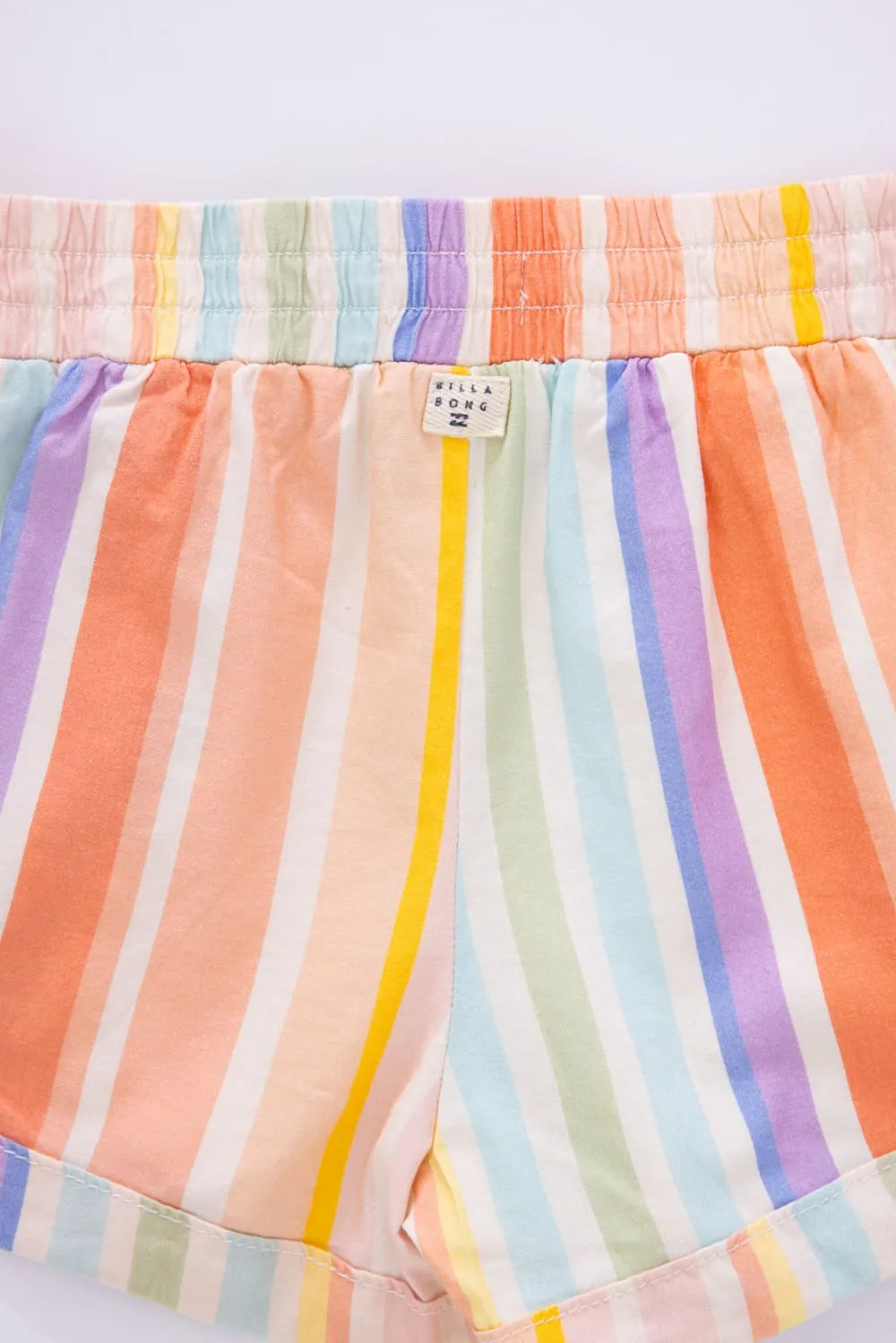 Billabong Youth Mad For You Stripe Elastic Waist Shorts for Girls in Multi | 25BSSIC19S-680
