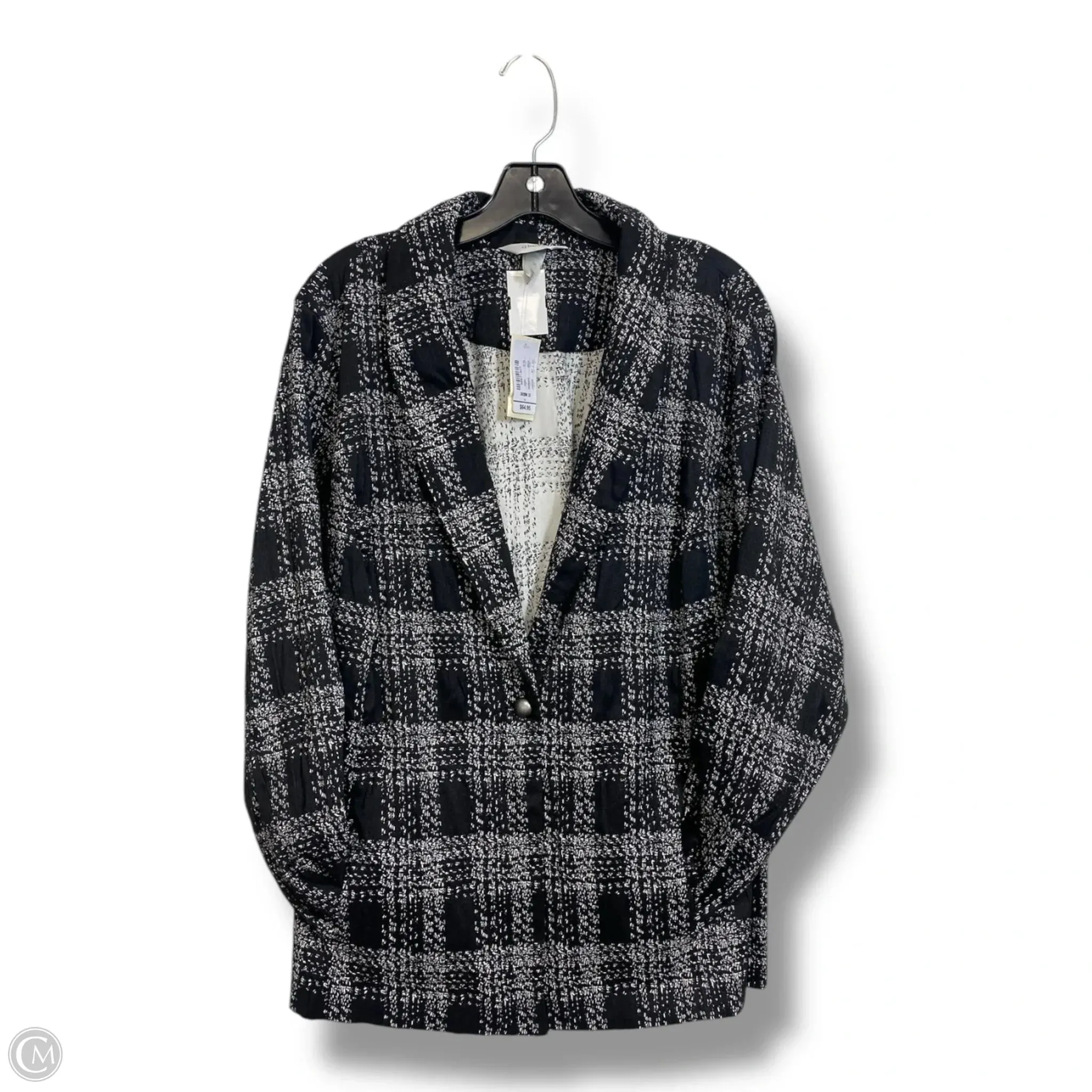 Blazer By Cj Banks In Black & White, Size: 3x