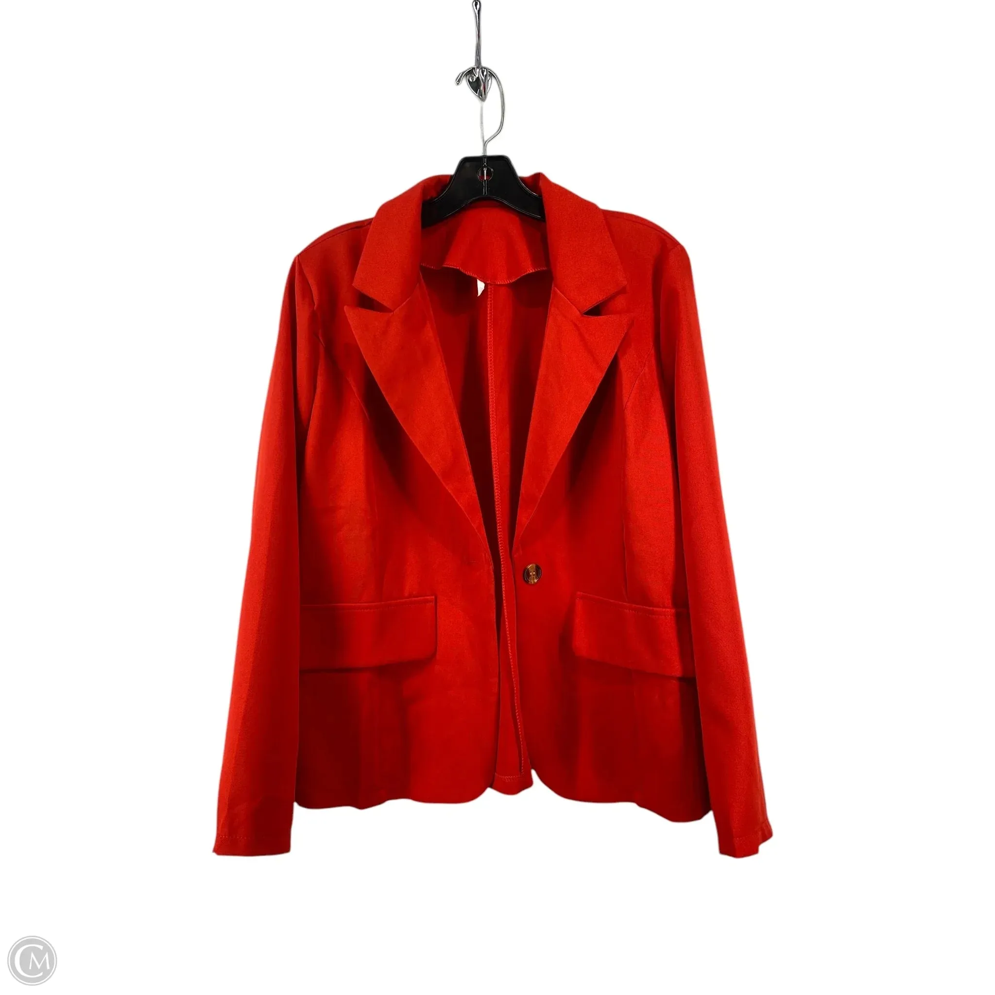 Blazer By Clothes Mentor In Red, Size: M