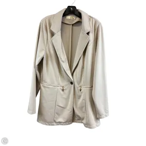 Blazer By Clothes Mentor In Tan, Size: Xl
