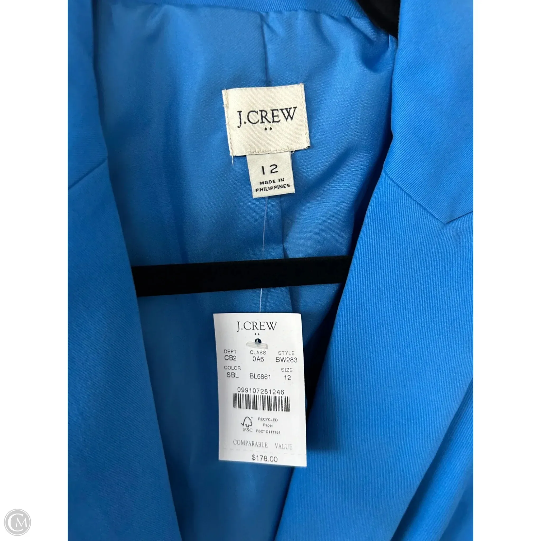 Blazer By J. Crew In Blue, Size: L