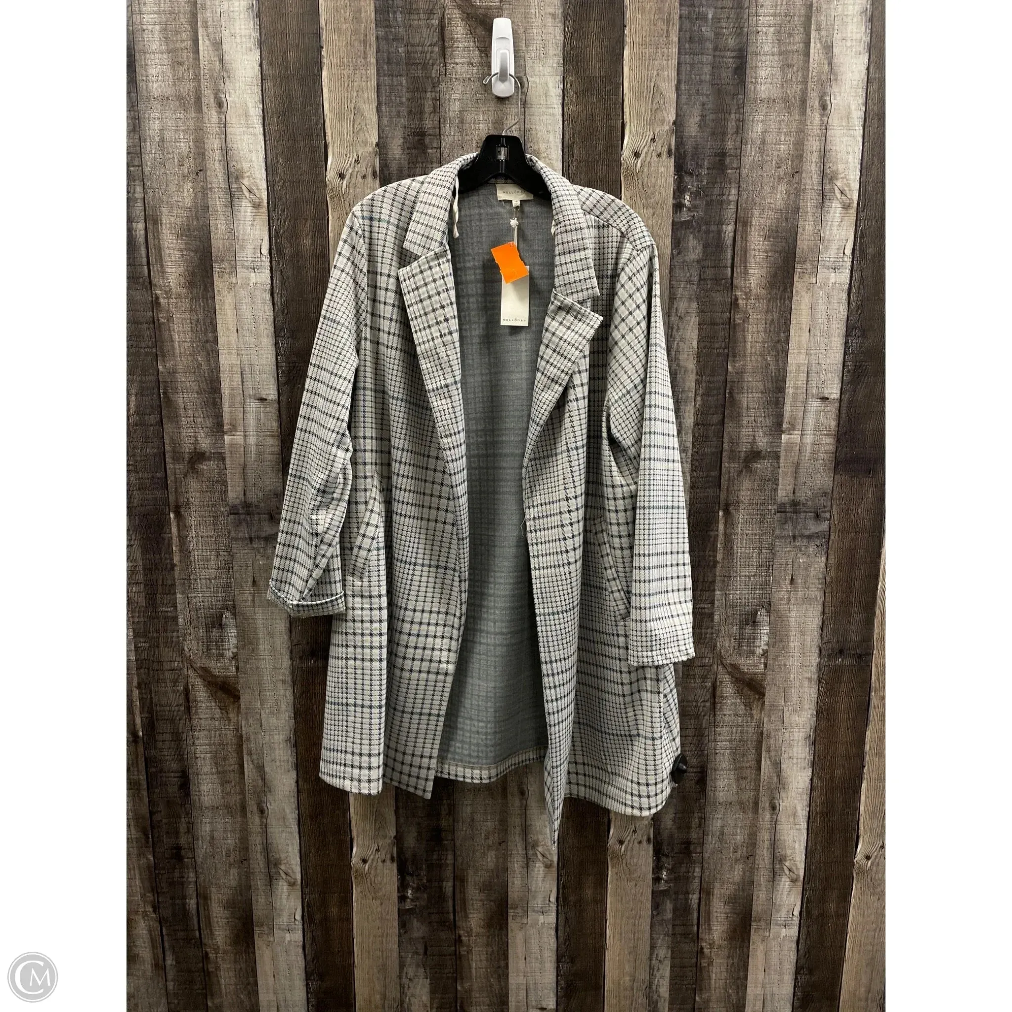 Blazer By Melloday In Plaid Pattern, Size: 1x