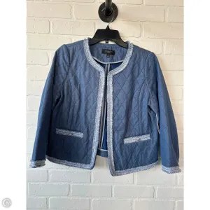 Blazer By Talbots In Blue Denim, Size: Mp